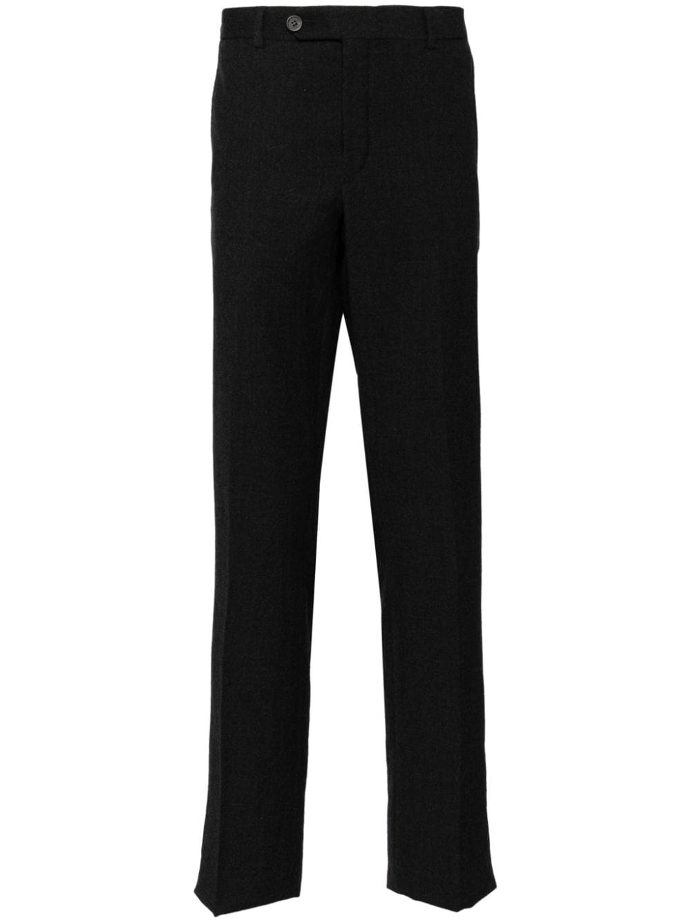 pressed-crease wool tailored trousers - 1