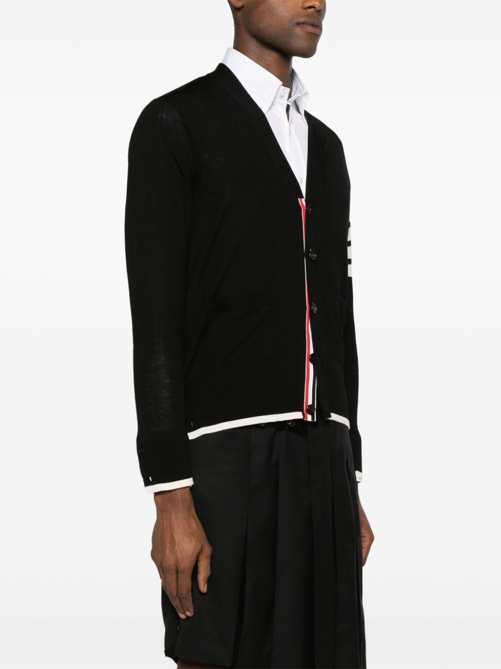 4-Bar wool cardigan - 3