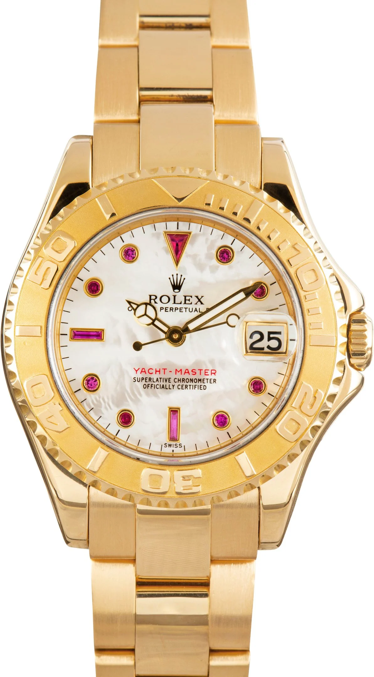 Rolex Yachtmaster 168628 Mother Of Pearl Dial - 1