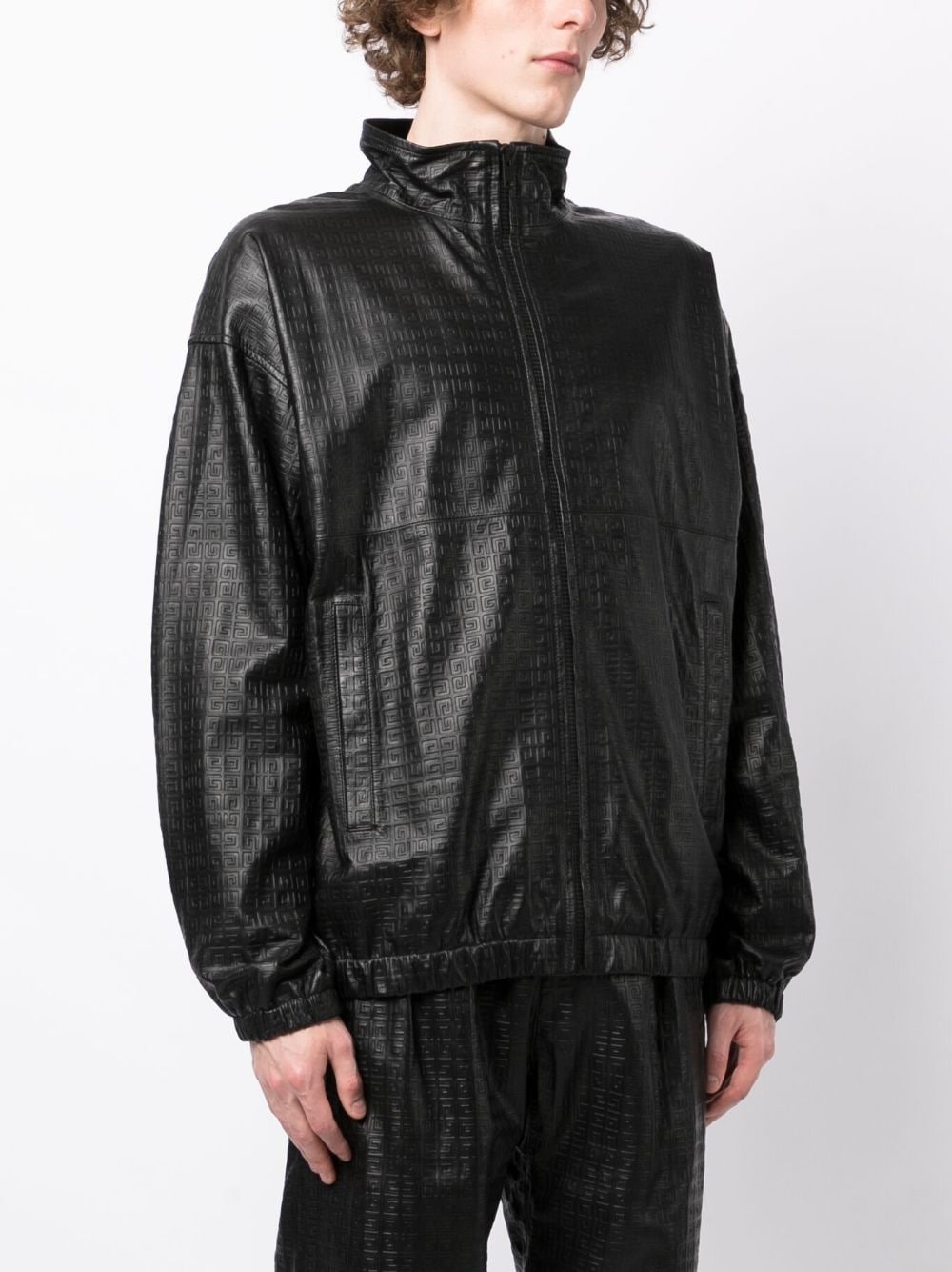 embossed-4G leather jacket - 3