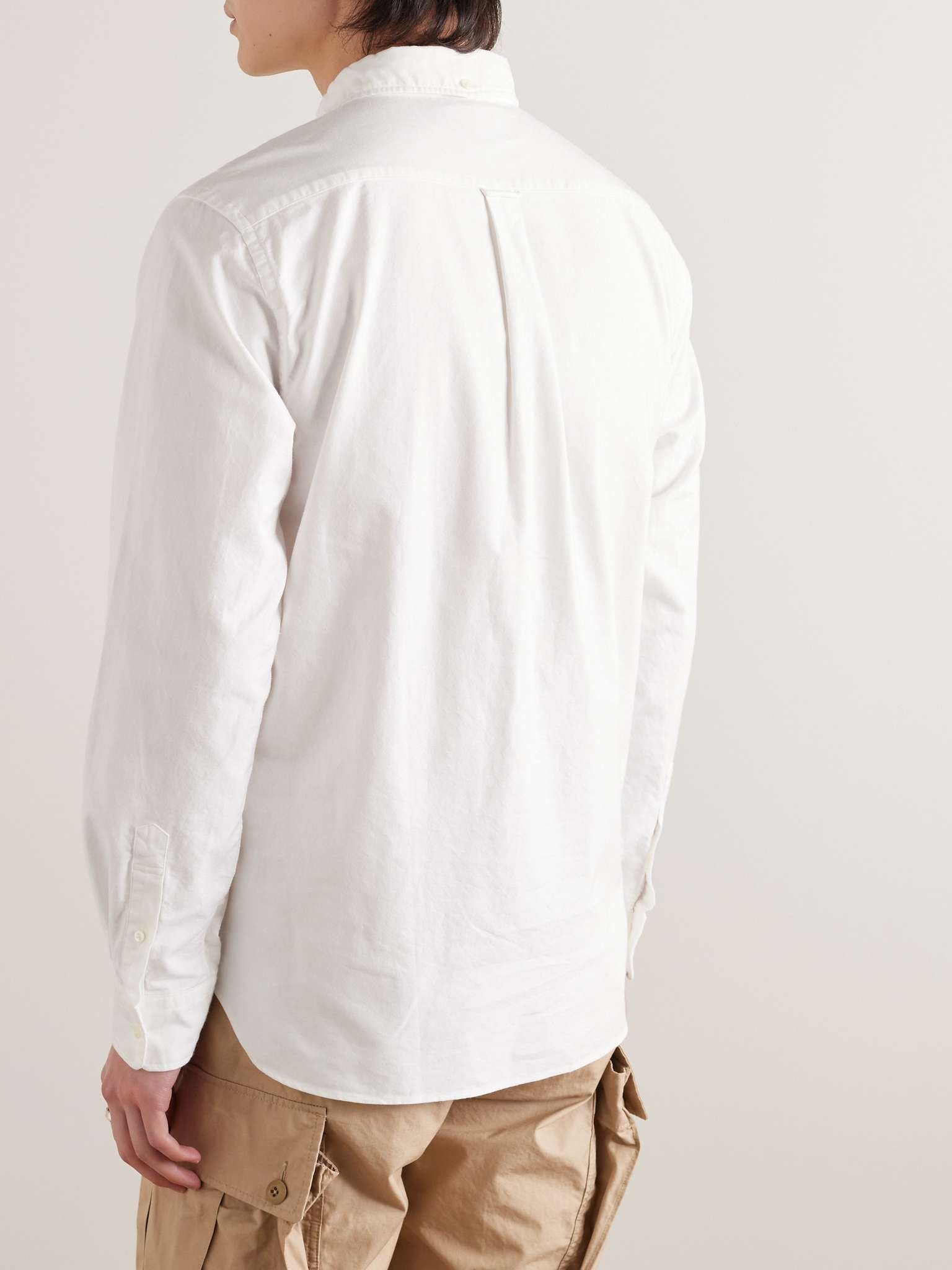 Button-Down Collar Cotton Oxford Shirt - 4
