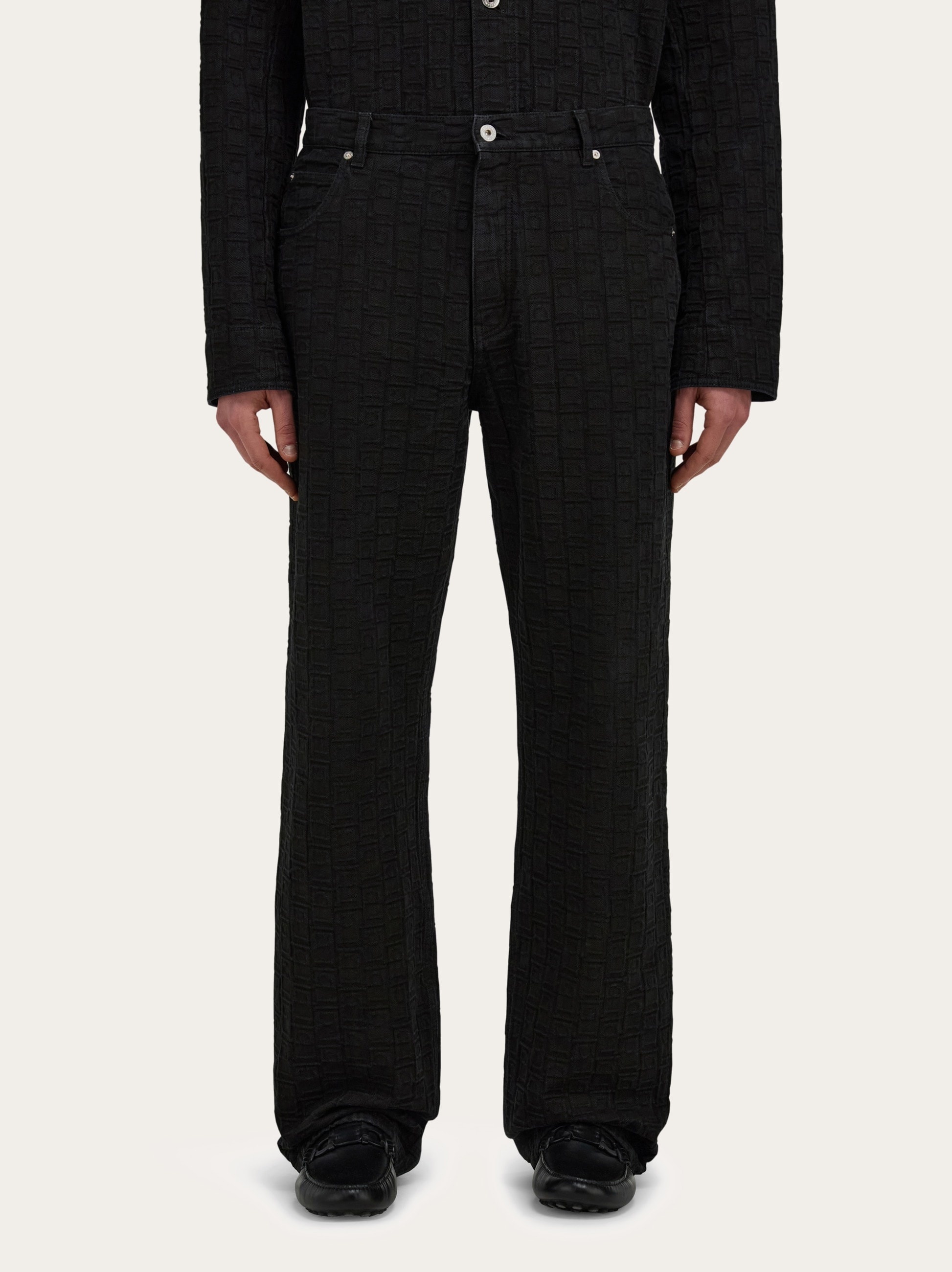 Ferragamo Monogram five pocket trousers - 2