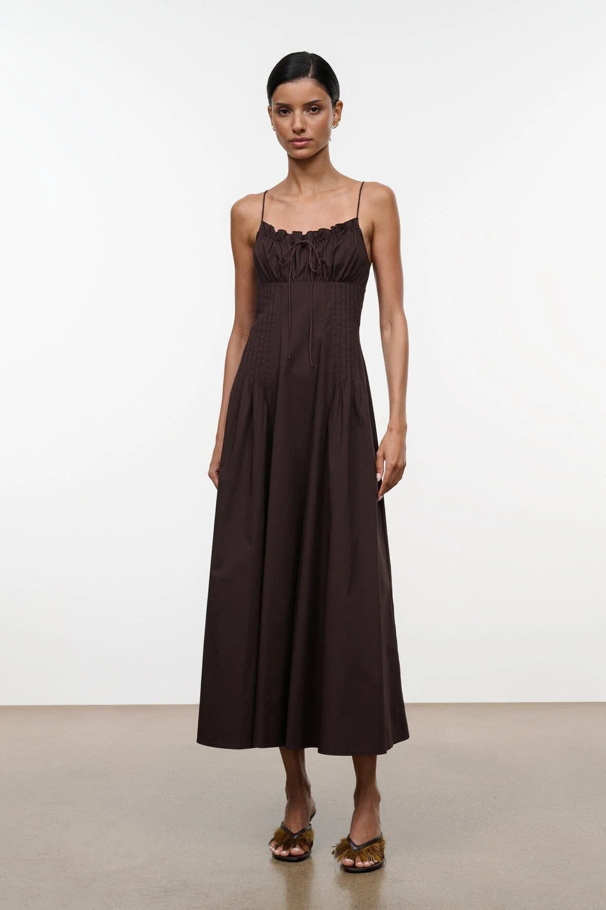 STAUD MARGI DRESS EARTH - 1