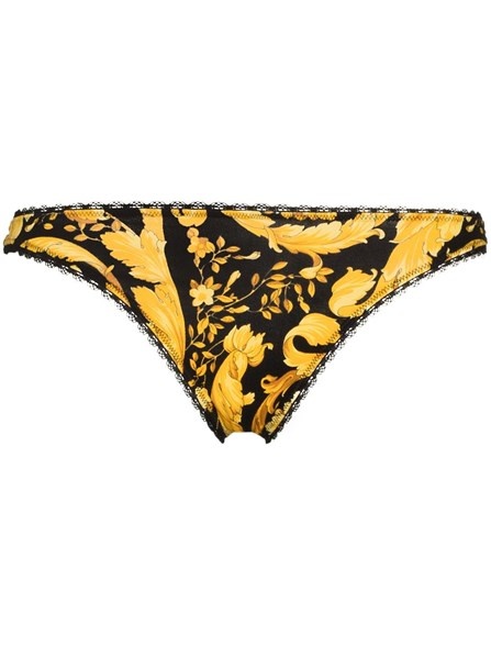 THONG WITH BAROQUE PRINT - 1