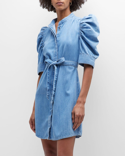 FRAME Gillian Puff-Sleeve A-Line Mini Dress outlook