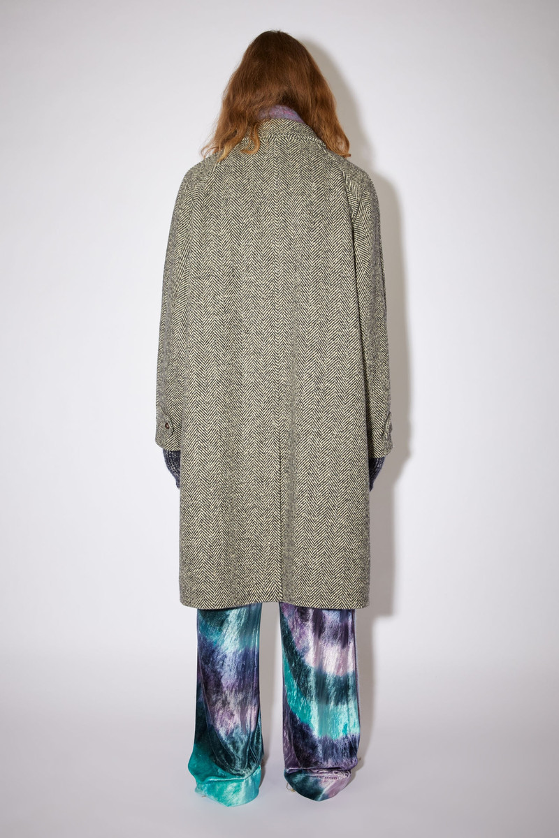 Herringbone coat - Black/Ecru 3