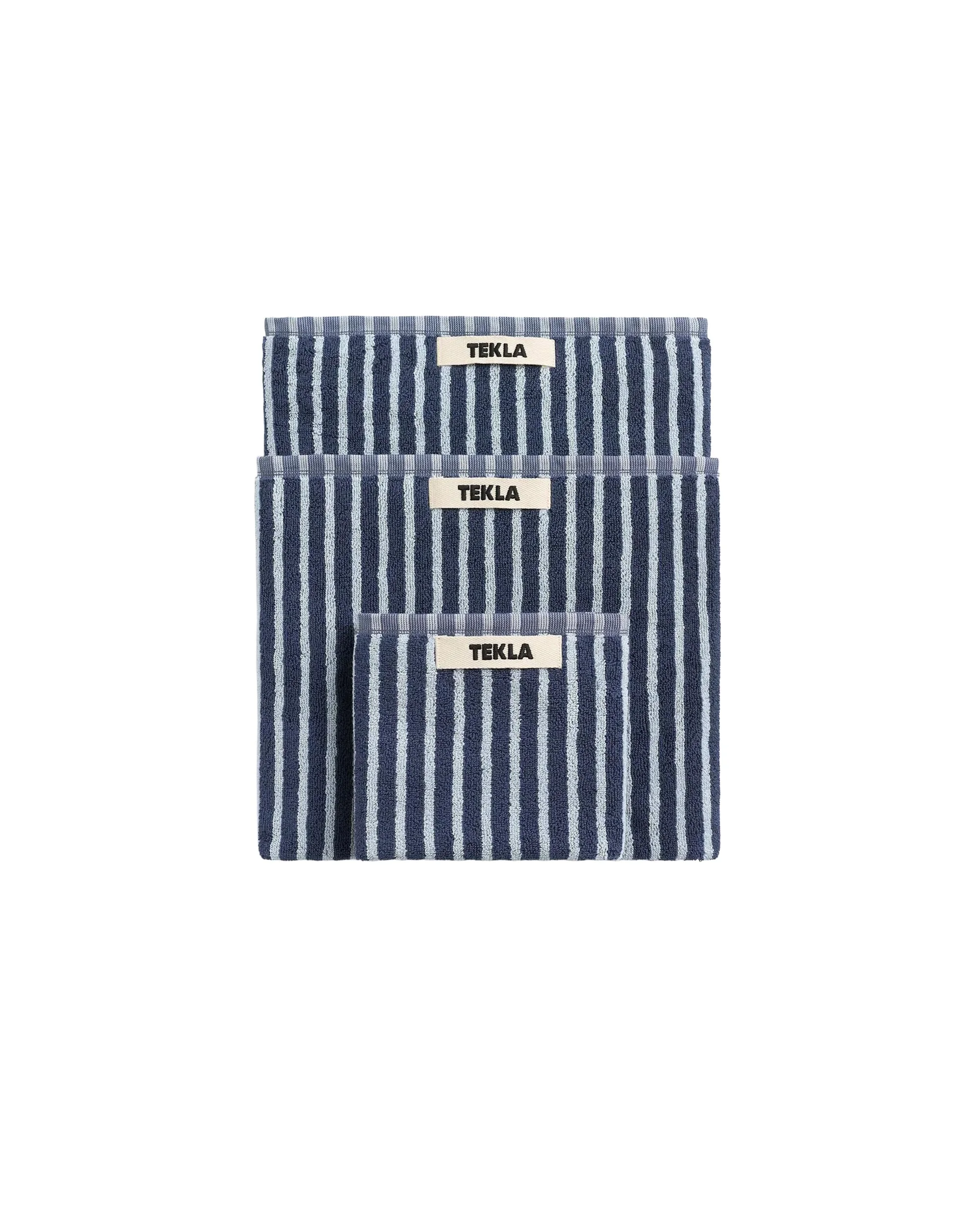 Tekla Terry Hand Towel River Stripes - 1