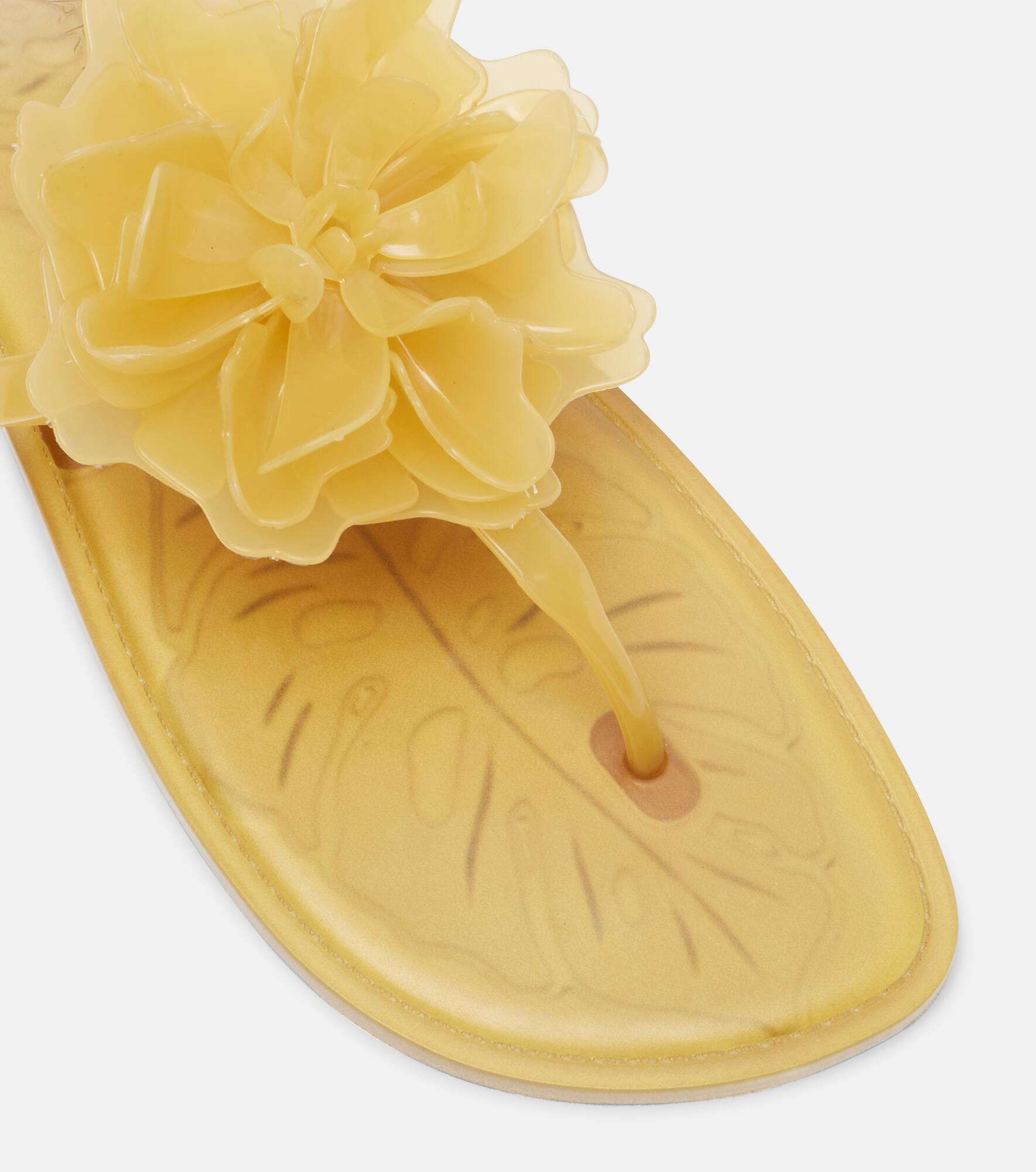Floral-appliqué thong sandals - 5