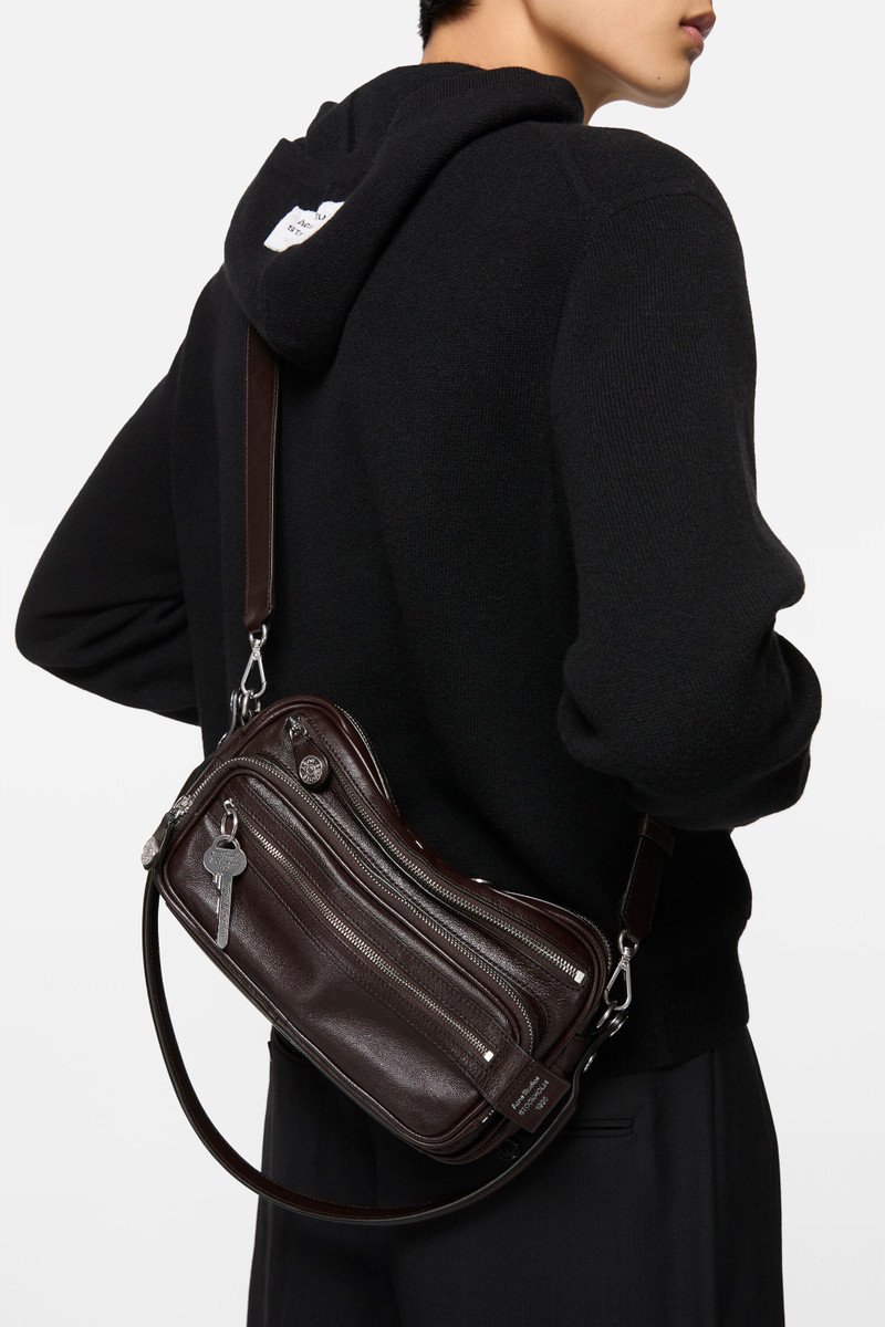 Acne Studios Camero Party shoulder bag - Chocolate brown outlook