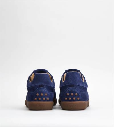 Tod's TOD'S TABS SNEAKERS IN SUEDE - BLUE outlook