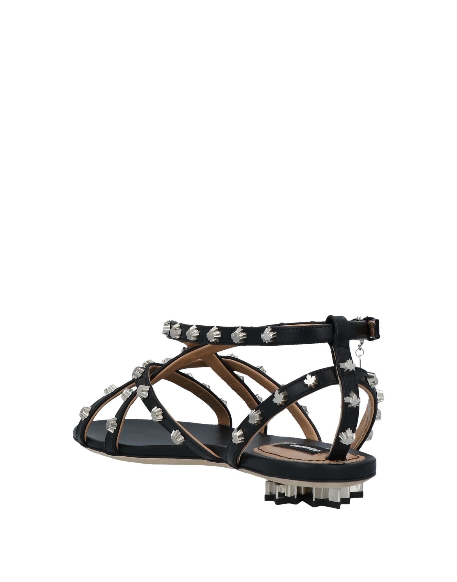 Black Women's Sandals - 3