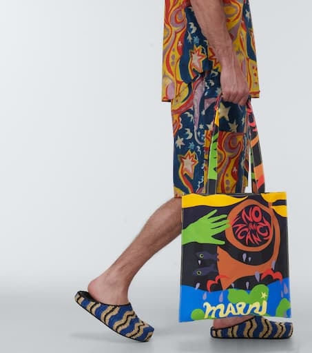 x No Vacancy Inn printed canvas tote bag - 3