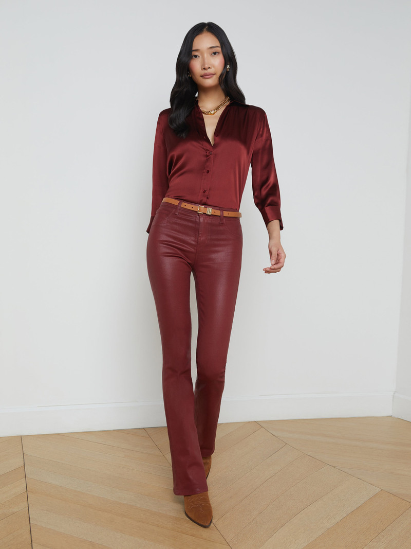 Selma Coated Bootcut Jean 2