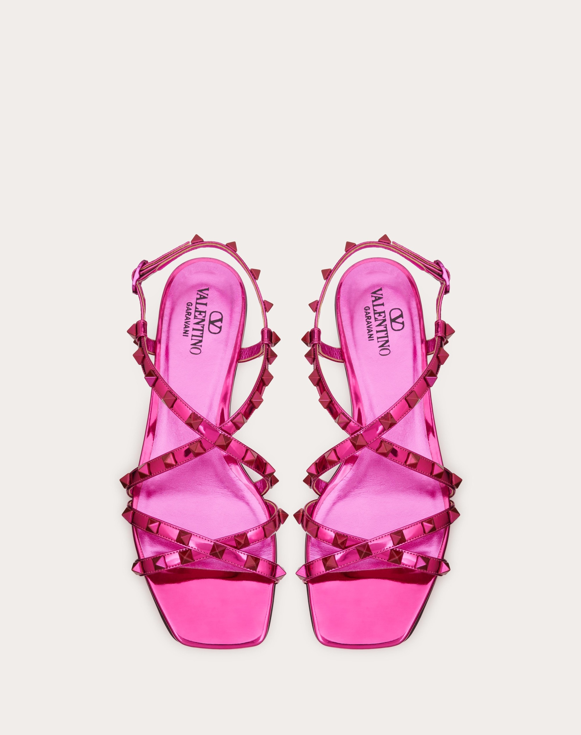 ROCKSTUD MIRROR-EFFECT SANDAL WITH MATCHING STUDS AND STRAPS - 4