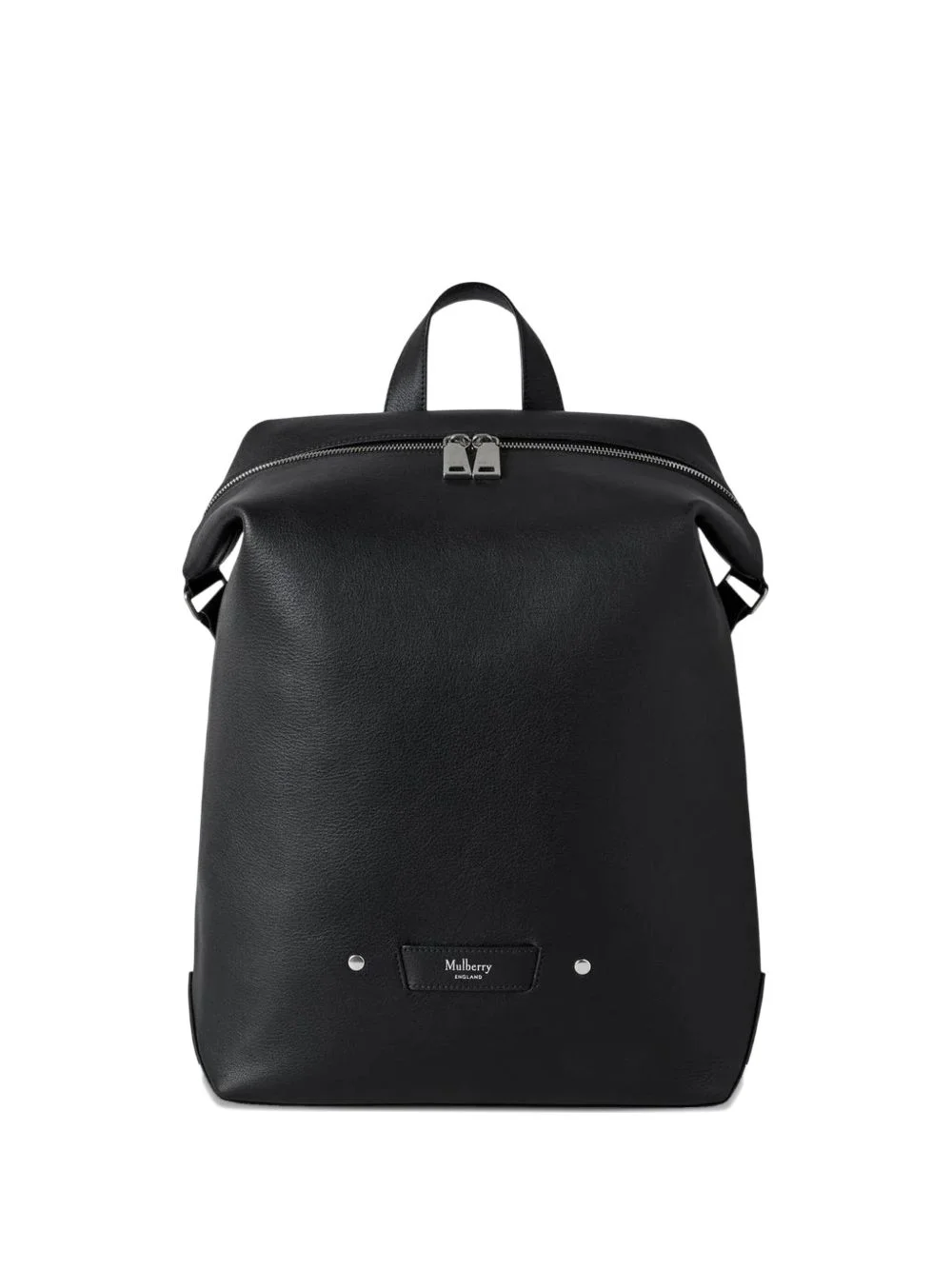 zip-top leather backpack - 1