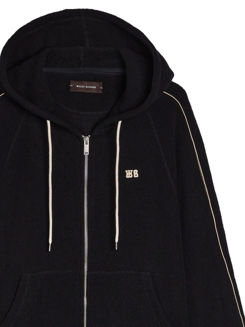 WALES BONNER Prince zip-up hoodie outlook