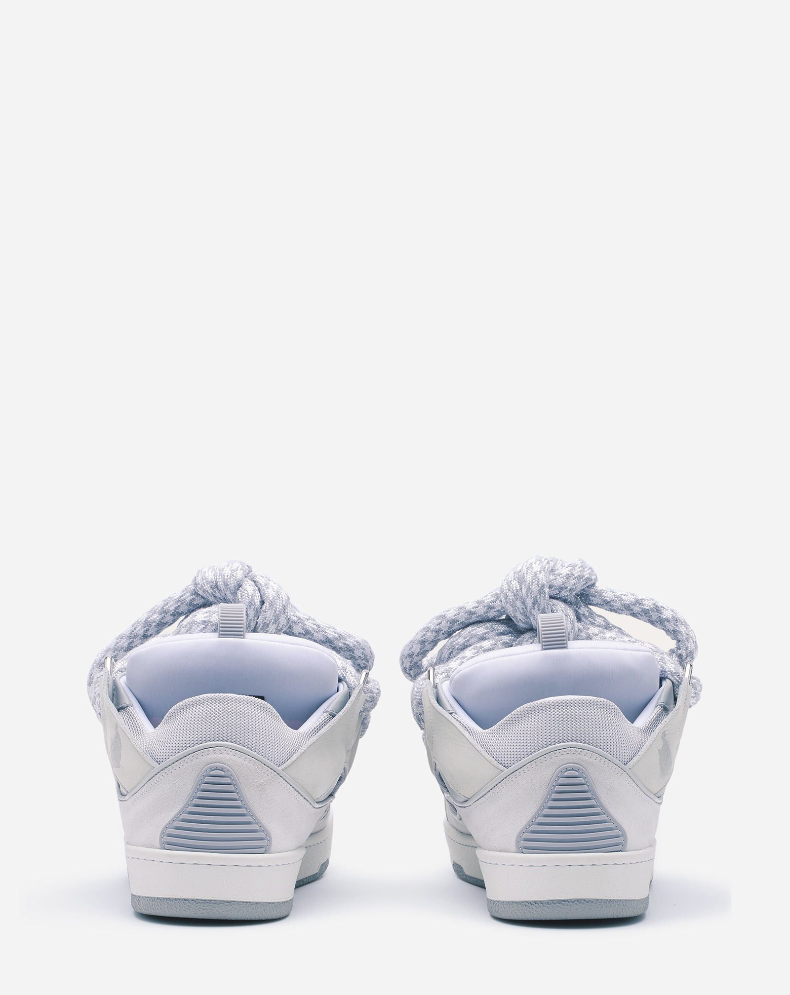CURB SNEAKERS IN LEATHER WITH SNAKE LACES - 4