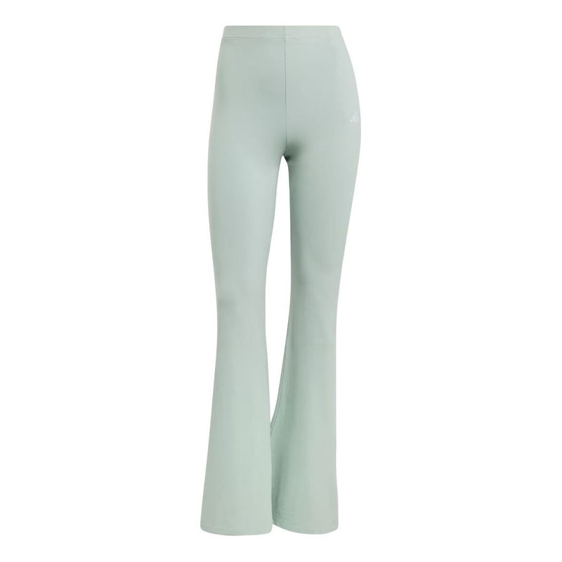(WMNS) adidas Essentials Small Logo Flared Leggings 'Wonder Sage White' KT0547 1