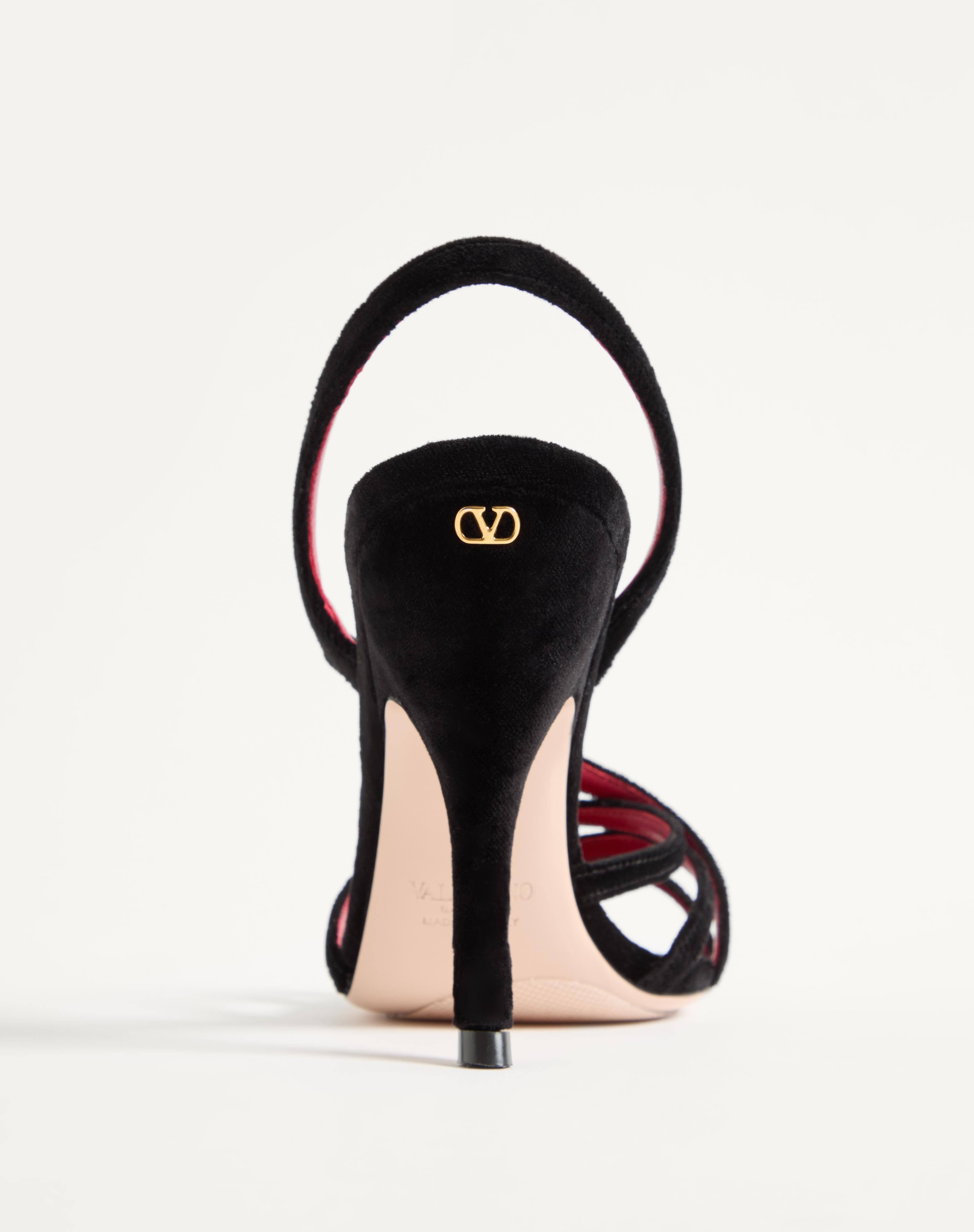FETISHIQUE VELVET SANDAL 105MM - 7