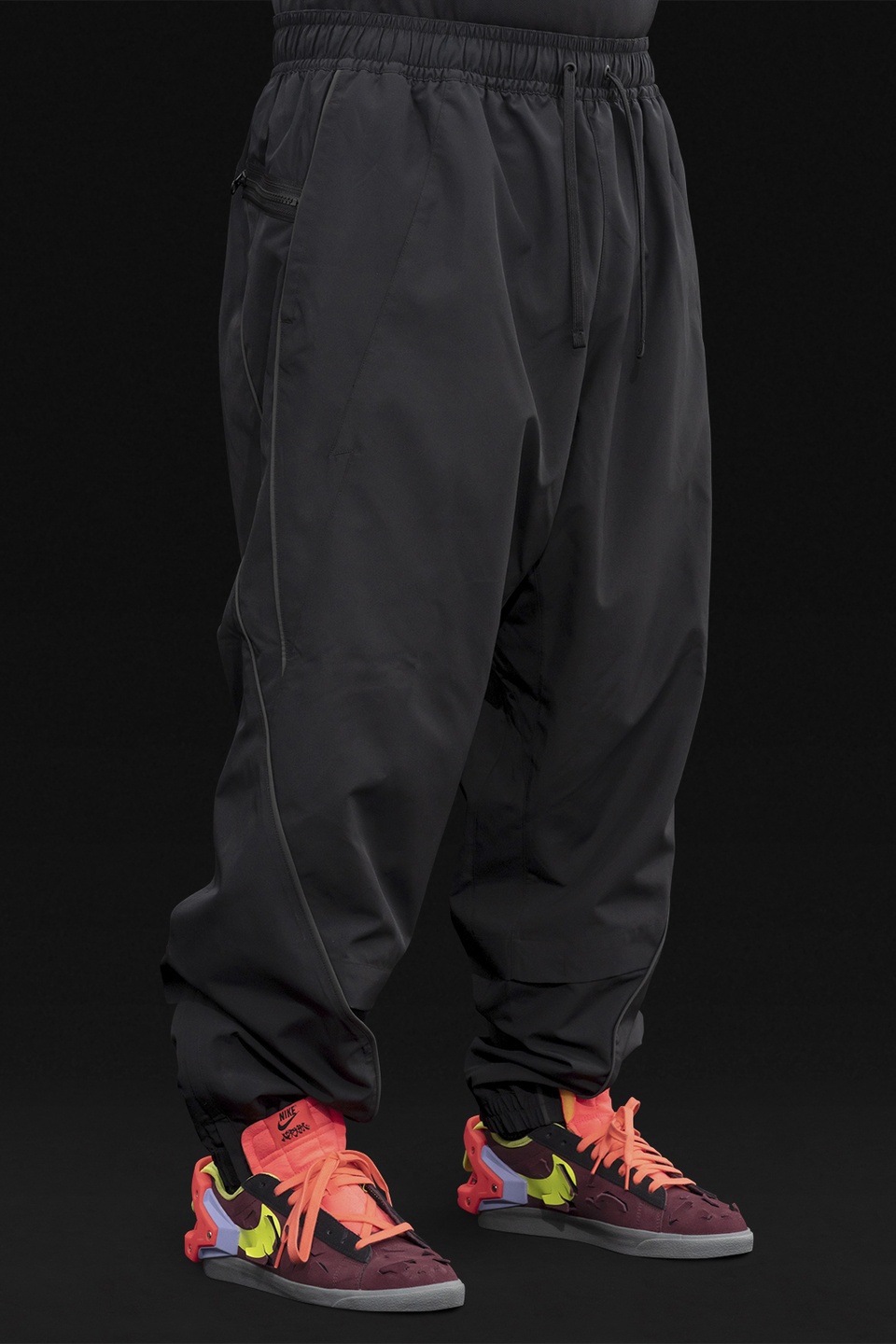 GGG-P2-010 Nike® Acronym® Track Pant Woven Black/Black - 3