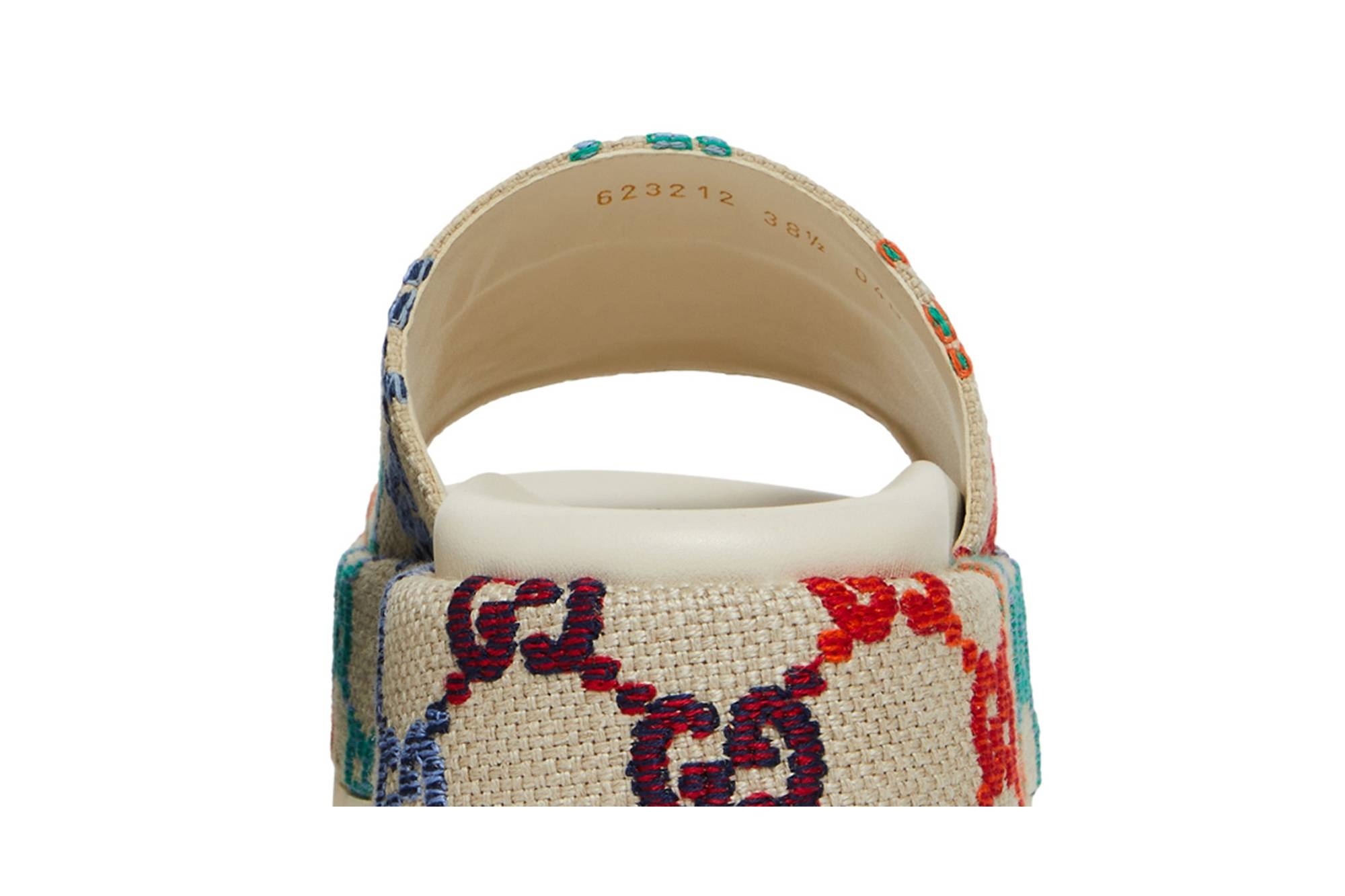 Gucci Wmns Platform Sandal 'White Multi' - 7