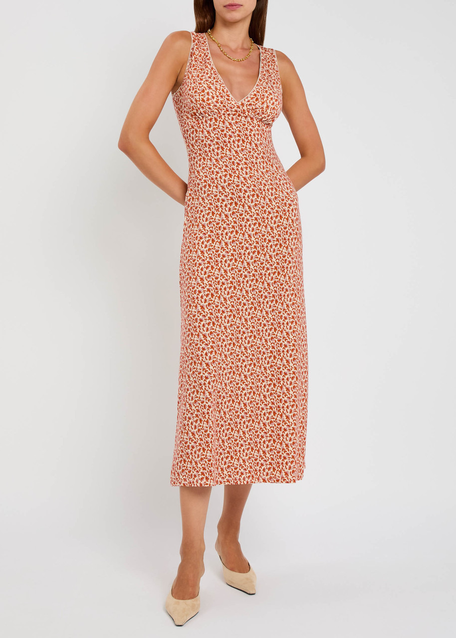 Reformation Brayden Floral-print Stretch-jersey Midi Dress - 4