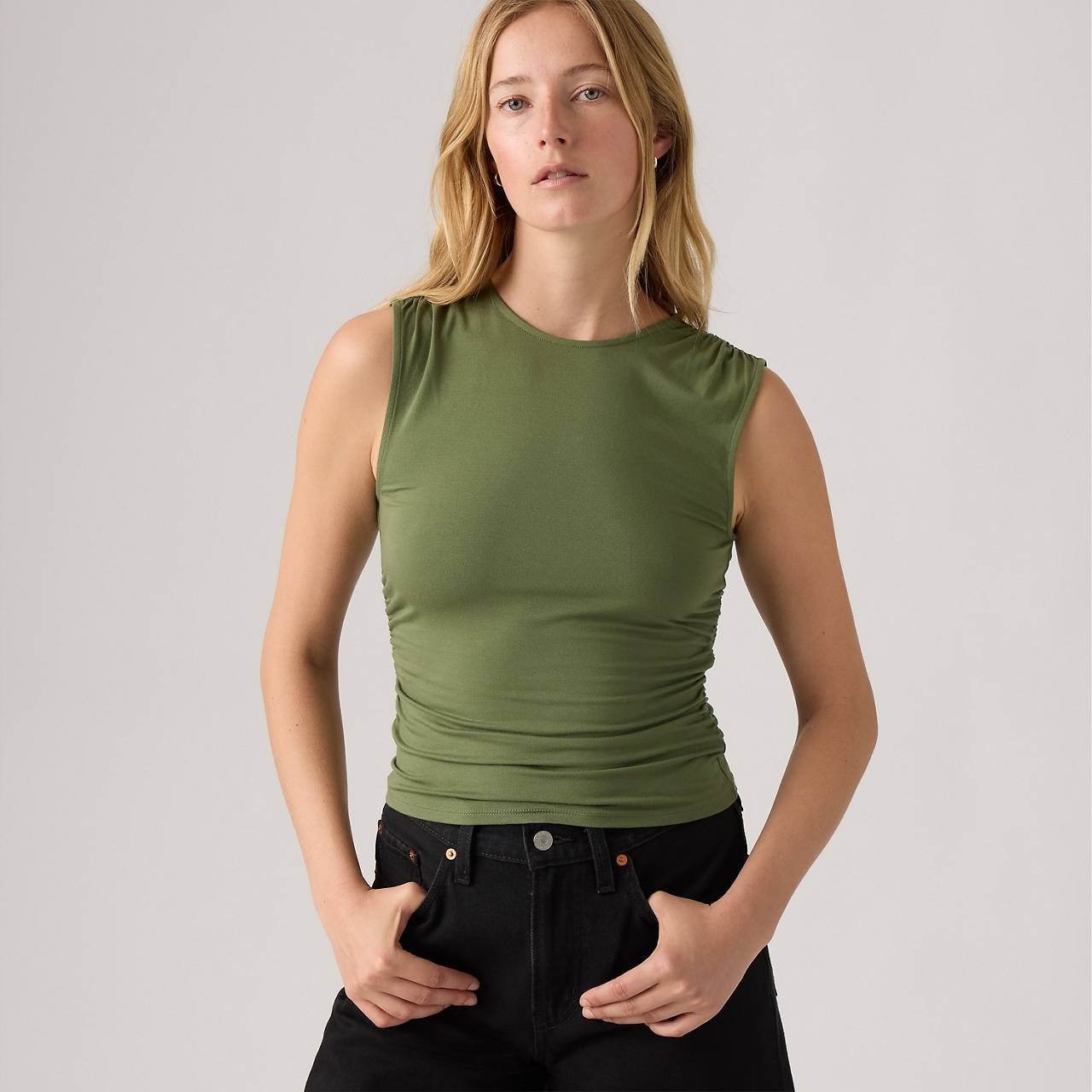 CRYSTAL RUCHED TOP - 2
