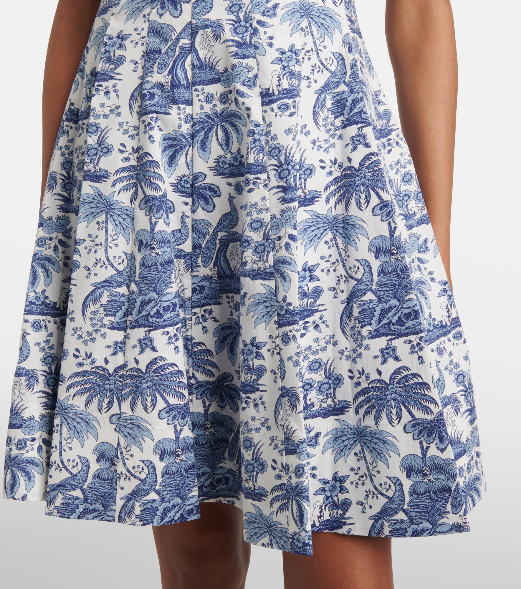 Wells floral cotton minidress - 5