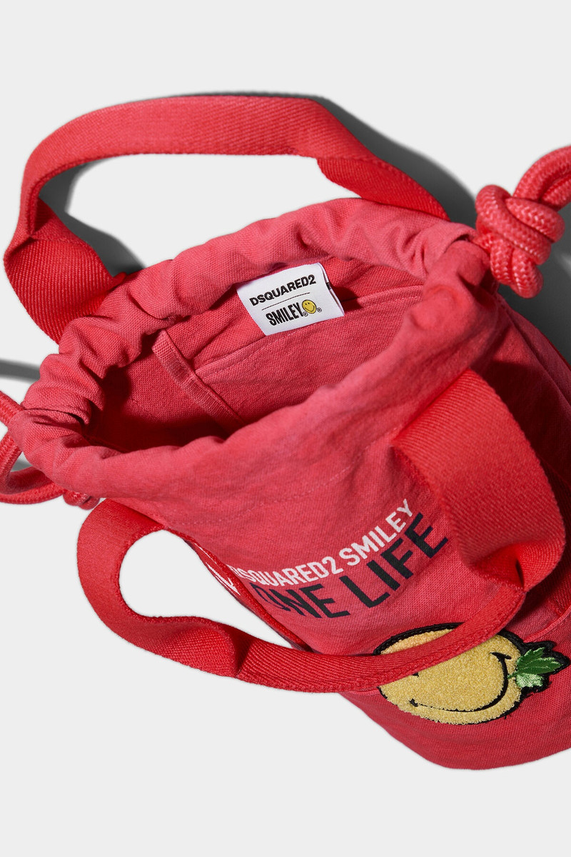 SMILEY ORGANIC COTTON BUCKET BAG 5