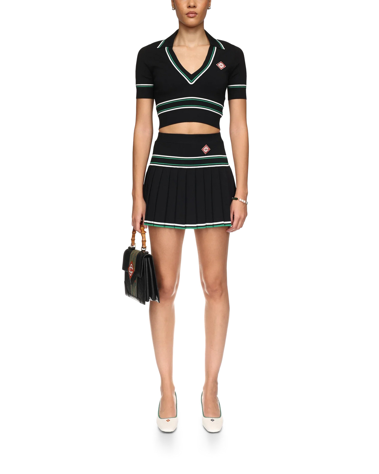 Pleated Knit Skirt - 2