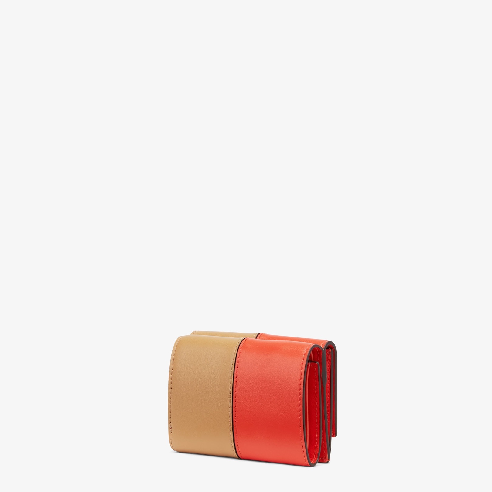 Red and beige leather wallet - 2