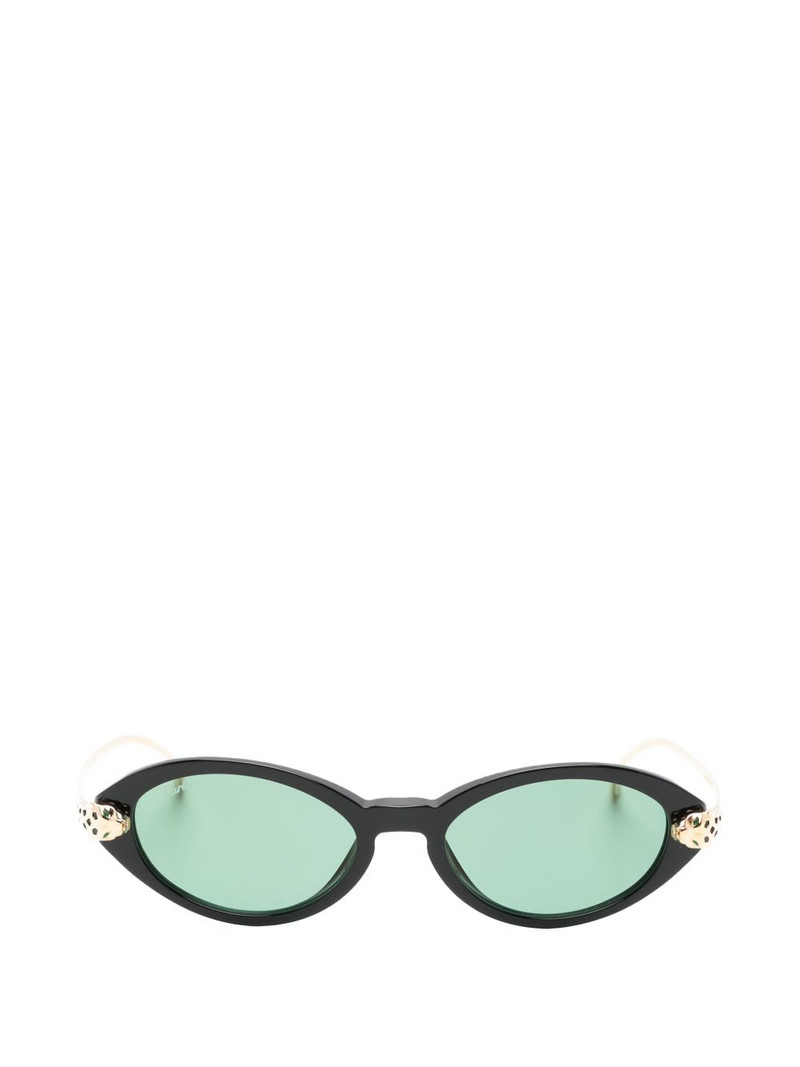 oval-frame sunglasses 1
