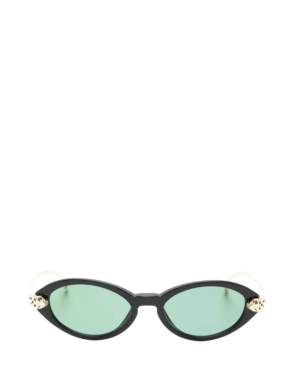 oval-frame sunglasses - 1