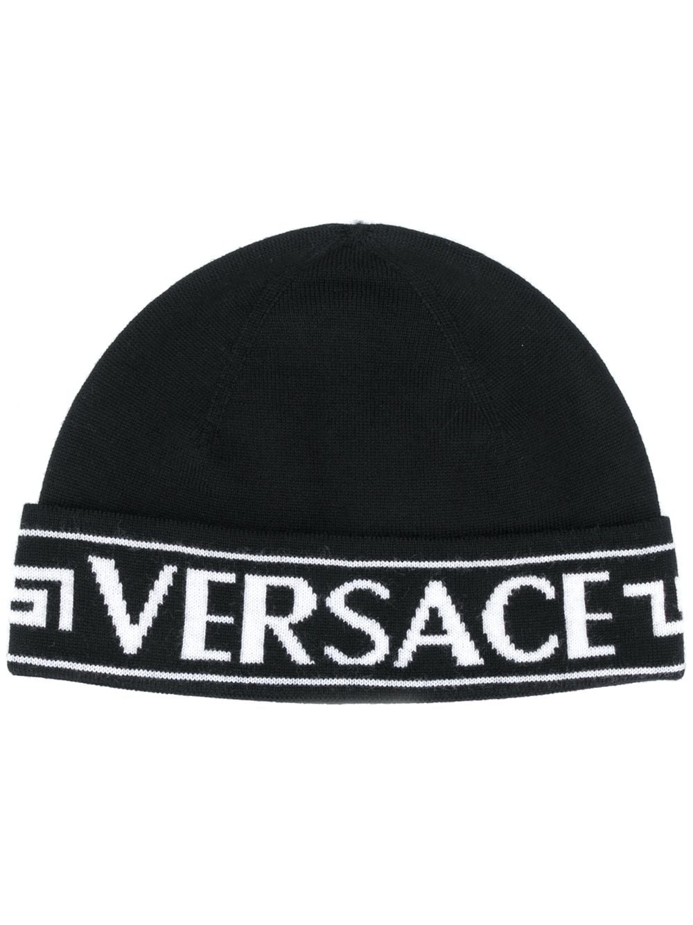 logo-jacquard beanie - 1