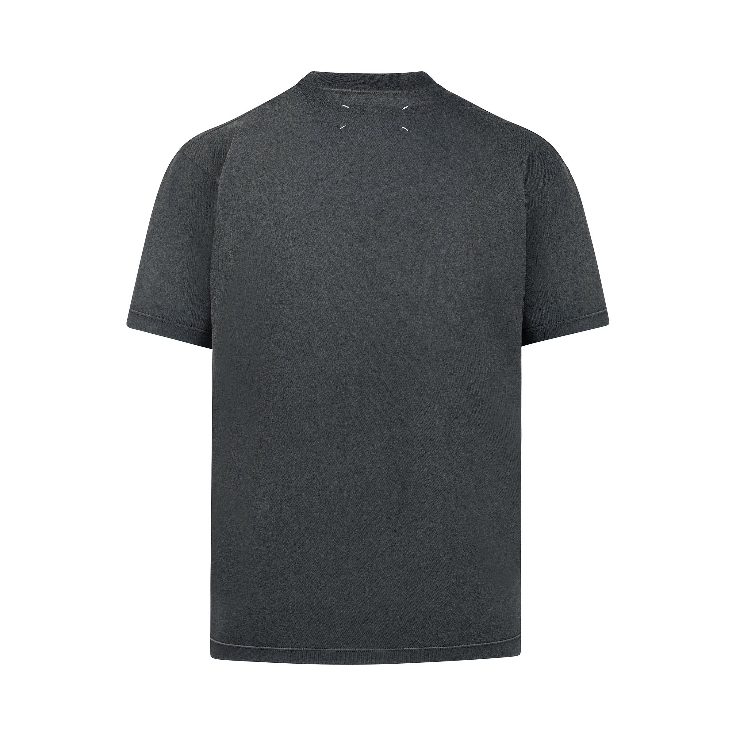 Faded Logo Relaxed Fit T-Shirt in Black - 4