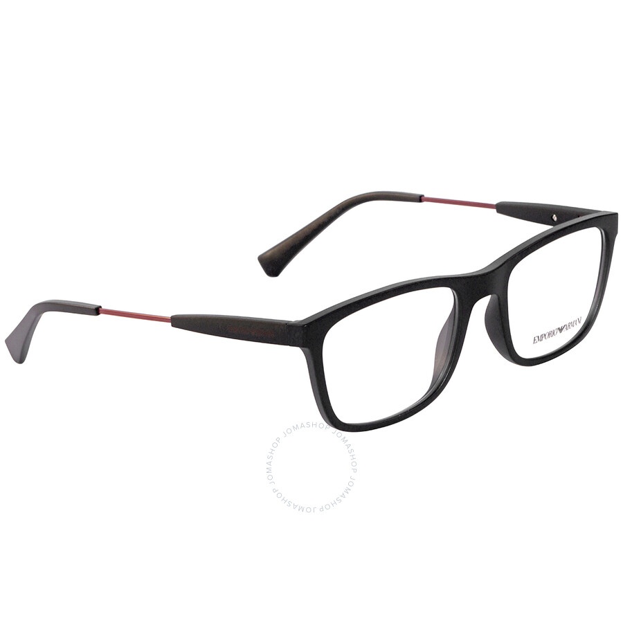 Emporio Armani Clear Demo Rectangular Men's Eyeglasses EA3165 5870 53 - 2