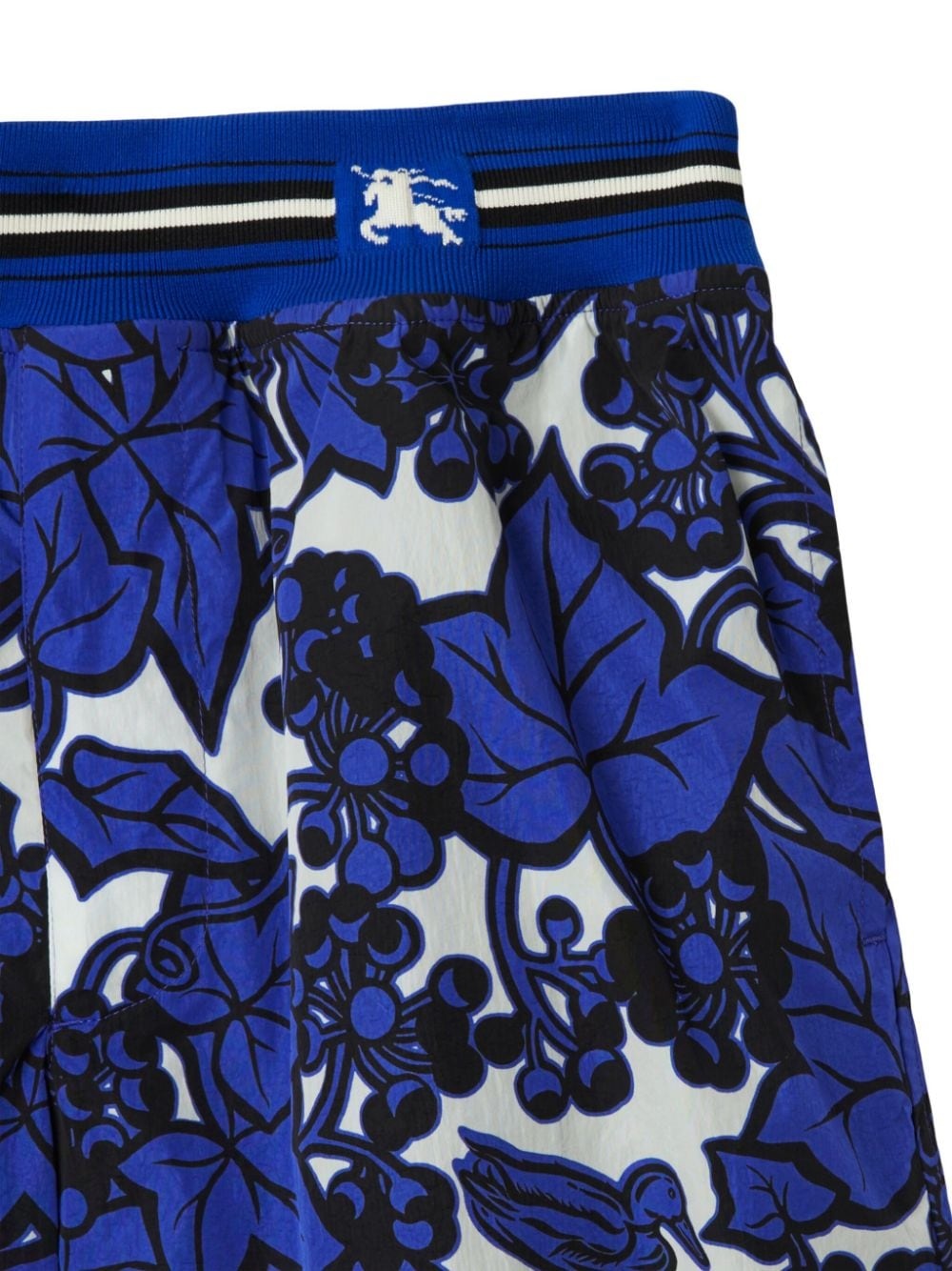 EKD-appliquÃ© leaf-print shorts - 5