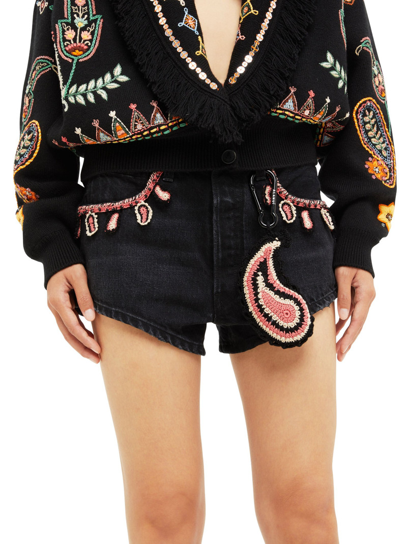 Handmade Paisley Crochet Key Holder 1