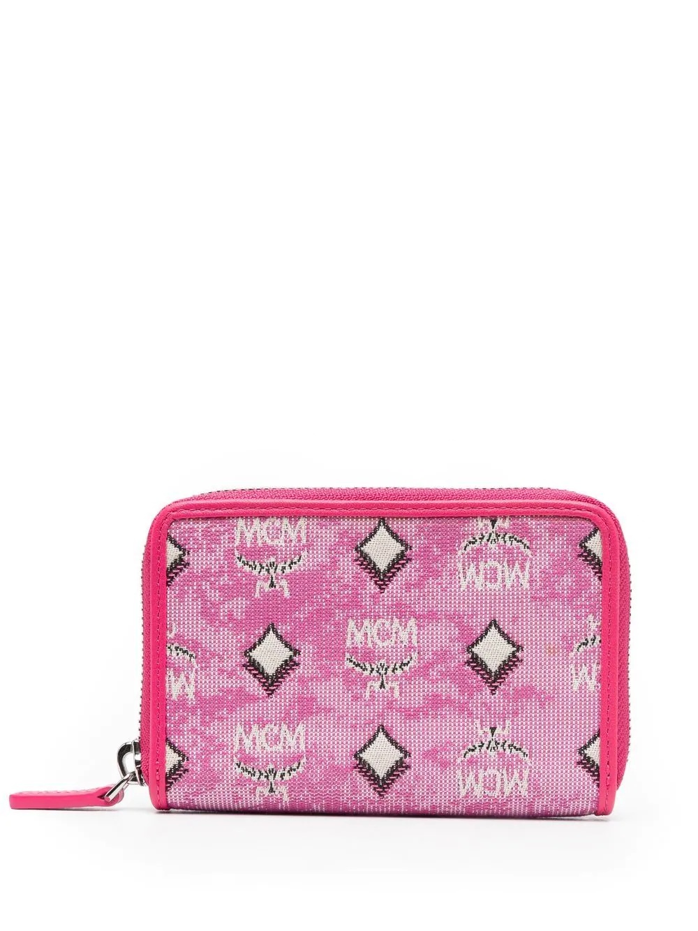 all-over monogram jacquard wallet - 1