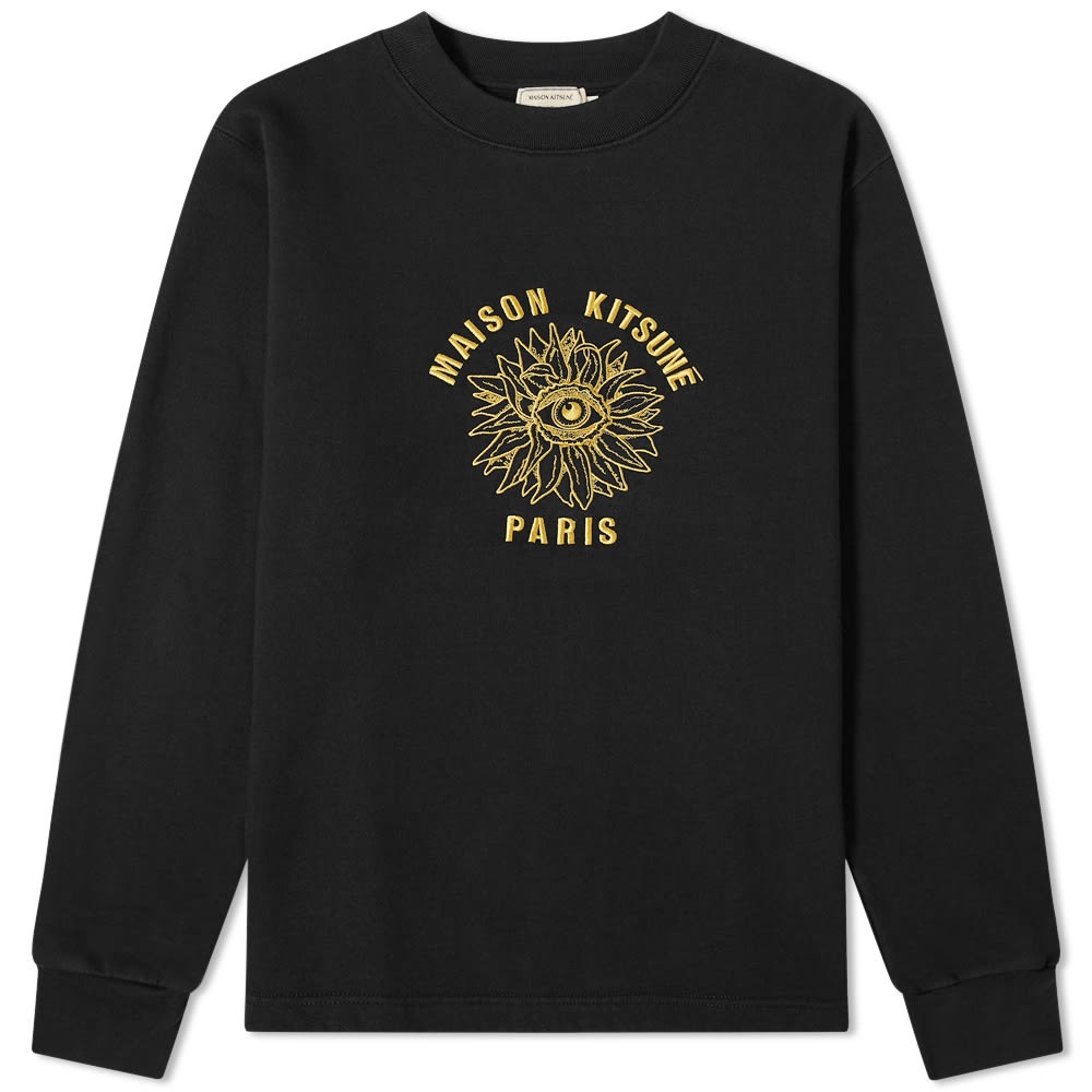 Maison Kitsuné Big Eye Flower Embroidered Sweat - 1