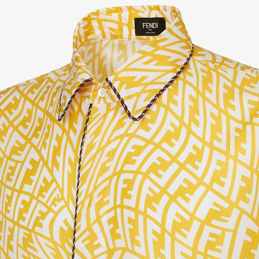 Yellow silk shirt - 3