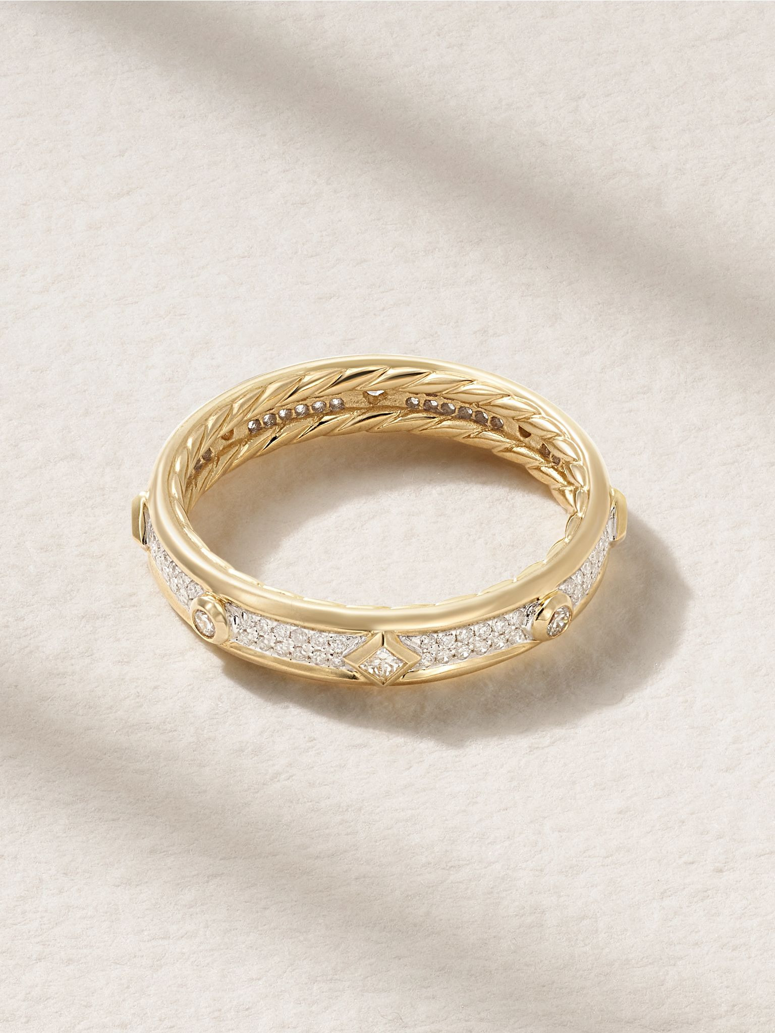 Modern Renaissance 18-karat gold diamond ring Gold - 3