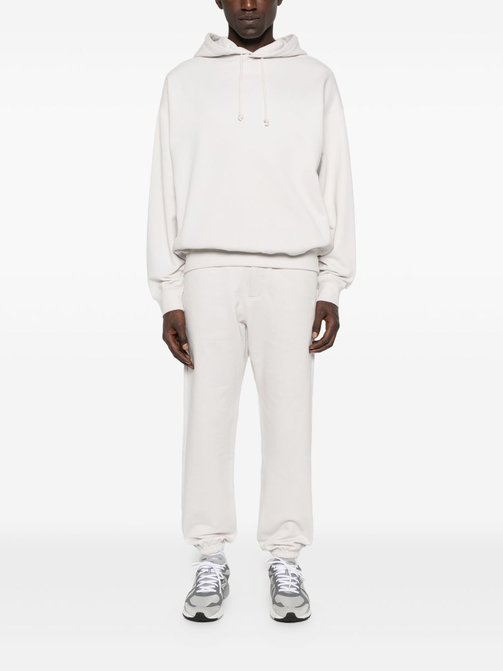 elastic-cuffed drawstring trousers - 2