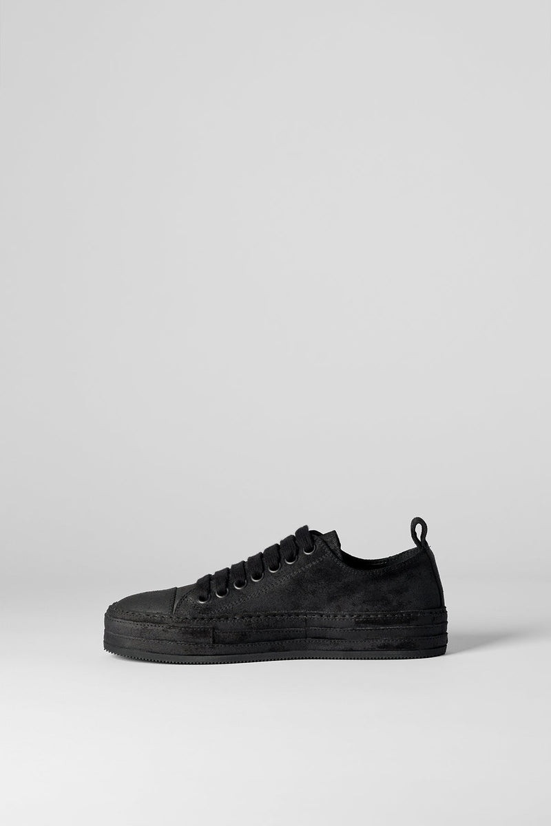 Gert Low Top Sneakers Crosta Painted Black 5