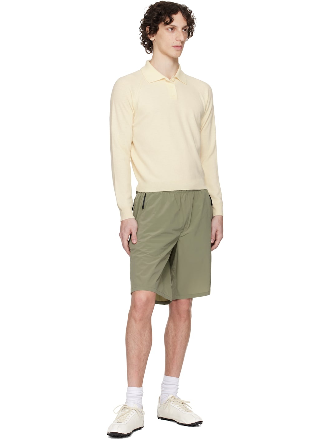 Khaki Matt B Swim Shorts - 5