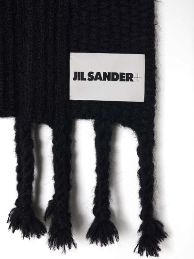 Jil Sander fringed brushed scarf outlook