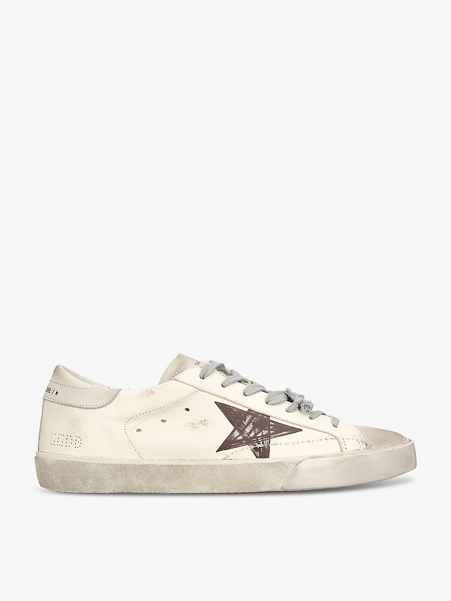 Men's Super-Star leather low-top trainers - 1