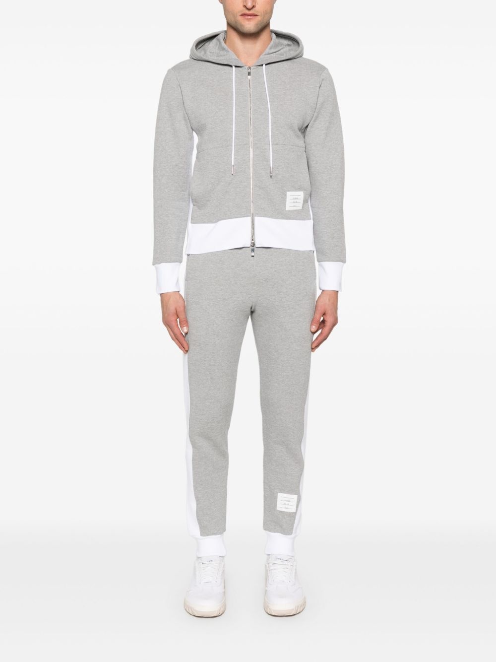 4-Bar stripe zip-up hoodie - 2