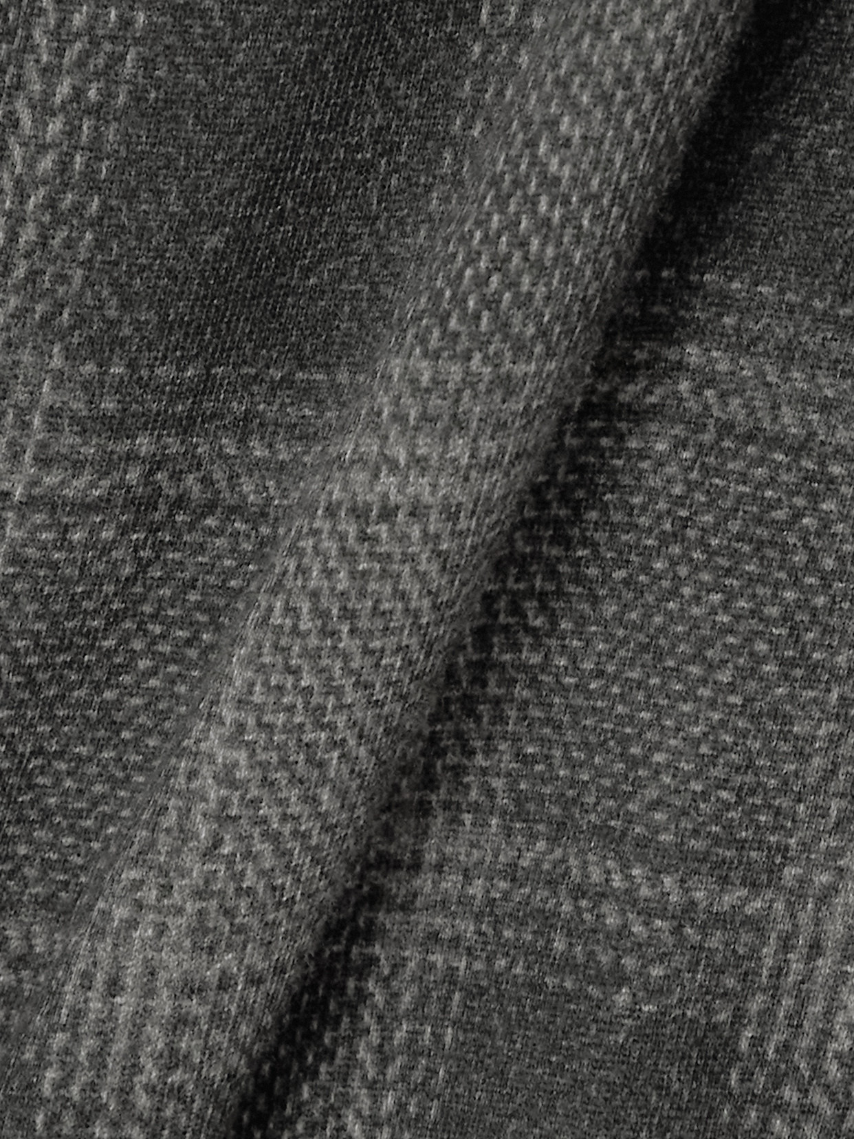 Asymmetric Checked Cotton T-shirt - 4