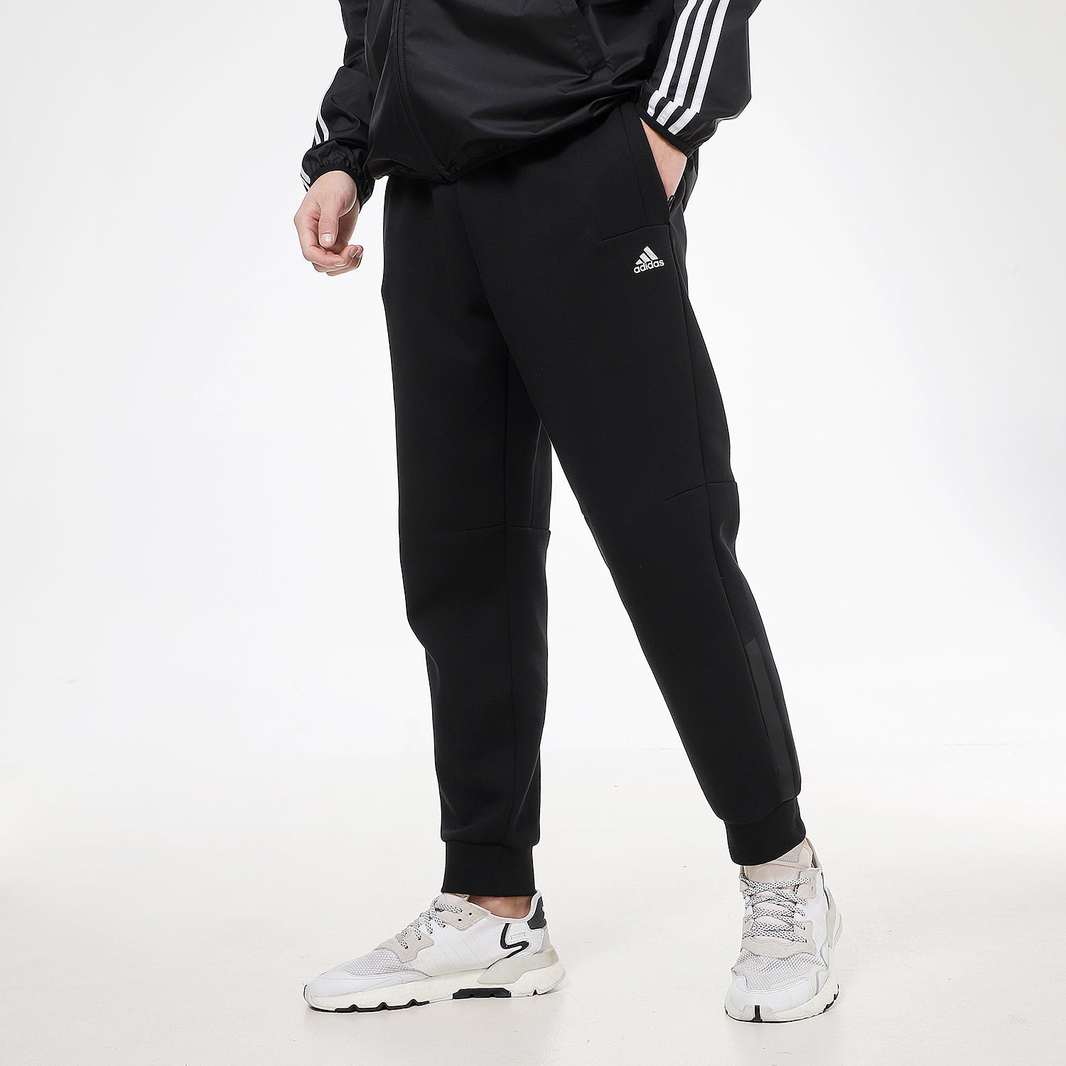 adidas Wj Pnt Pnt Swt Series Casual Sports Bundle Feet Long Pants Black GP0887 - 6